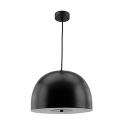 COLGANTE METAL COLUMBUS NEGRO 2 LUCES C/DIFUSOR