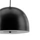 COLGANTE METAL COLUMBUS NEGRO 2 LUCES C/DIFUSOR
