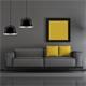 Lámpara de Techo Colgante COLUMBUS Negro Difusor 2 Luces