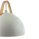 Lámpara de Techo Colgante RIMBO Metal Blanco Cuero D28