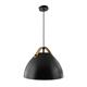 COLGANTE METAL/CUERO RIMBO NEGRA 40CM