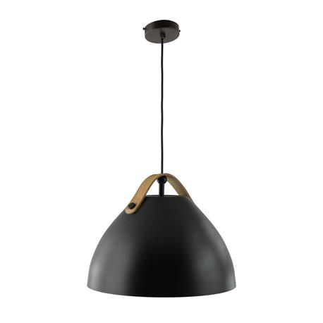 COLGANTE METAL/CUERO RIMBO NEGRA 40CM