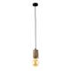 PENDEL TRONCO MADERA PEQUEÑO 110MM OLIVA 1 X E27 XTRELAMP