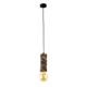PENDEL TRONCO MADERA GRANDE 220 MM OLIVA 1 X E27 XTRELAMP