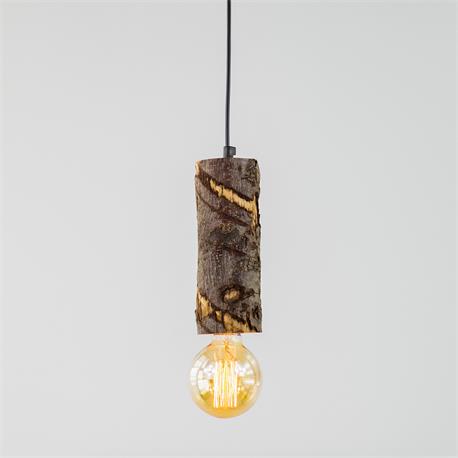 PENDEL TRONCO MADERA GRANDE 220 MM OLIVA 1 X E27 XTRELAMP