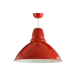 Lámpara de Techo Colgante RABBIT Metal Rojo Blanco