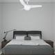 VENTILADOR DC LARS 18W BLANCO 3 ASP.6 VELOC.100D C/REMOTO