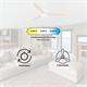 Ventilador DC MADSEN blanco D120cm