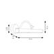 ALUMBRACUADRO GRANDE CUERO 2 X G9 MOD. OLEO 470MM