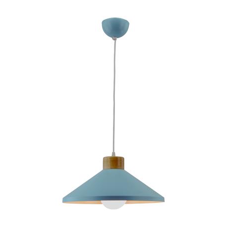 COLGANTE METAL MADERA NICKY COLOR AZUL/NATURAL