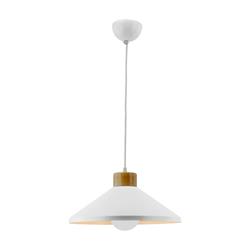 COLGANTE METAL MADERA NICKY COLOR BLANCO/NATURAL