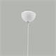 Lámpara de Techo Colgante NICKY Metal Blanco Madera Natural