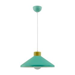 COLGANTE METAL MADERA NICKY COLOR VERDE/NATURAL