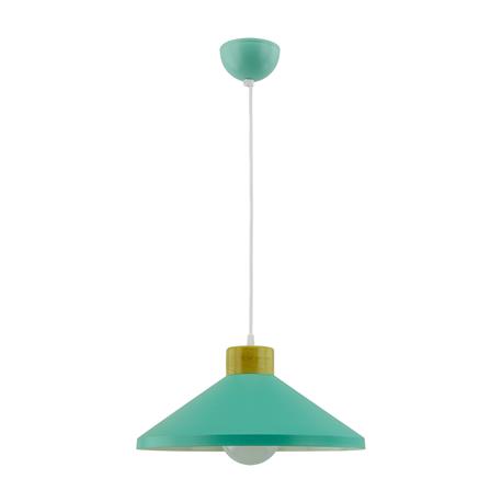 COLGANTE METAL MADERA NICKY COLOR VERDE/NATURAL