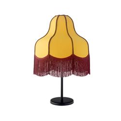 LAMPARA MESA MOSTAZA/BURDEO/MARRON LIV 40 CM XTRELAMP