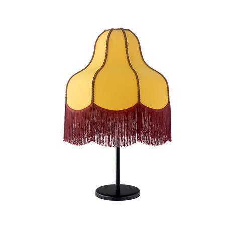 LAMPARA MESA MOSTAZA/BURDEO/MARRON LIV 40 CM XTRELAMP