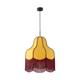 COLGANTE LIV MOSTAZA/BURDEOS/MARRON 50 CM XTRELAMP
