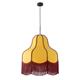 COLGANTE LIV MOSTAZA/BURDEOS/MARRON 70 CM XTRELAMP