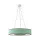 Lámpara de Techo EROS Tejido Verde Agua Difusor 6 Luces 60Cm