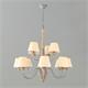 LAMPARA ADELA MADERA 12 LUCES E14 C/PANTALLA XTRELAMP