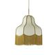 Lámpara de Techo LIV D40 Beige con Flecos Oro