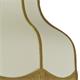 Lámpara de Techo LIV D40 Beige con Flecos Oro