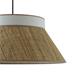 Lámpara de Techo PAULA Rafia Natural Lino Beige 1 Luz D50