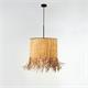 COLGANTE MALI 40CM TEJIDO NATURAL DESHILADO XTRELAMP