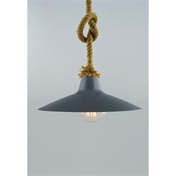 COLGANTE CUERDA METAL WATT GRIS