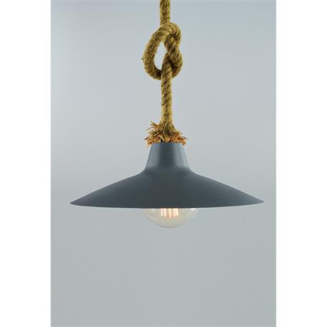 COLGANTE CUERDA METAL WATT GRIS