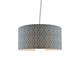 COLGANTE ANDORRA IMPRESION GRIS 1 LUZ 40CM