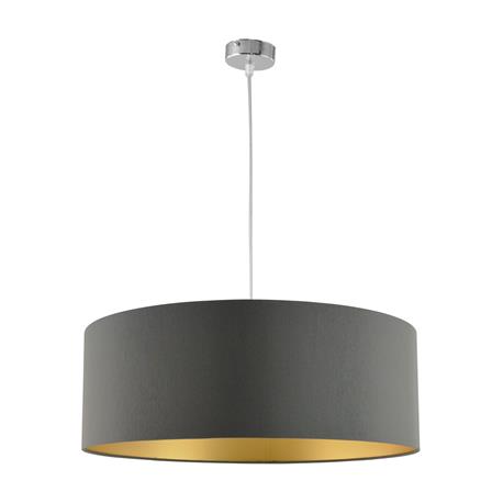 COLGANTE SURREY GRIS OSCURO (MARRON TIERRA) -ORO 3 LUCES