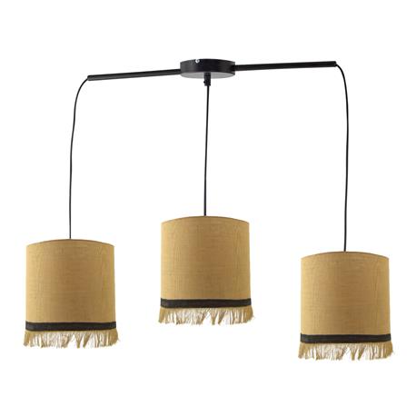 REGLETA 3 LUCES CHESSY YUTE CINTA MARRON DESHILADO XTRELAMP
