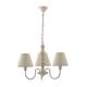 LAMPARA AGNES BLANCO 3 LUCES C/PANTALLA