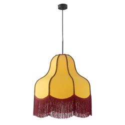 COLGANTE LIV MOSTAZA/BURDEOS/MARRON 70 CM XTRELAMP