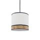 Lámpara de Techo Plafón MIRIAM Rafia Natural Blanco 3 Luces