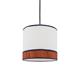 Lámpara de Techo Plafón MIRIAM Rafia Terracota Blanco 3Luces