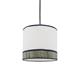 Lámpara de Techo Regleta MIRIAM Rafia Gris Blanco 3 Luces