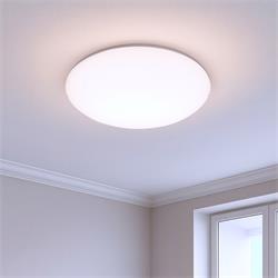 PLAFON ECLIPSE E27 BLANCO CRISTAL D25