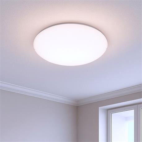 PLAFON ECLIPSE E27 BLANCO CRISTAL D30