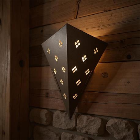 APLIQUE LED 9W 2700K ANTORCHA MARRON