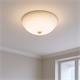 PLAFON 2XE27 METAL/CRISTAL BLANCO ETRUSCA