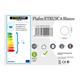PLAFON 2XE27 METAL/CRISTAL BLANCO ETRUSCA