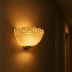 APLIQUE E27 CRISTAL BLANCO