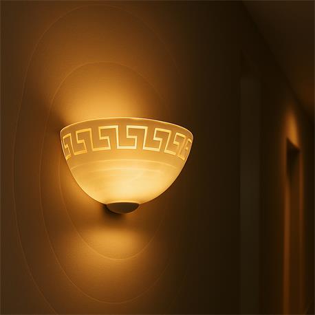 APLIQUE E27 CRISTAL BLANCO