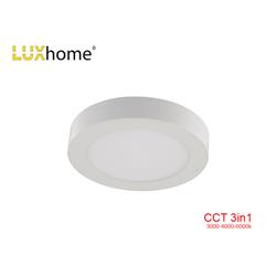 DONWLIGHT SUPERFICIE 18W CTT 3 TONOS REDONDO BLANCO