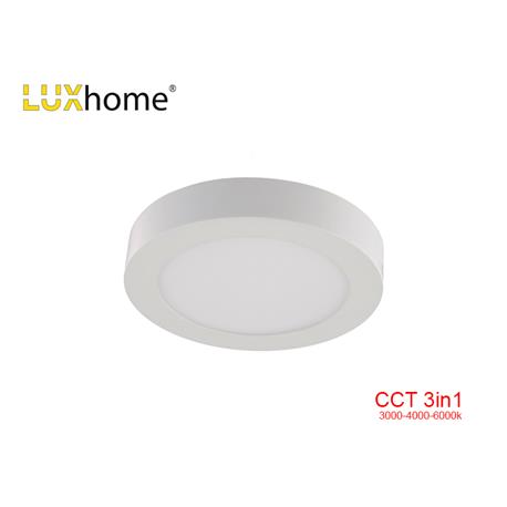 DONWLIGHT SUPERFICIE 18W CTT 3 TONOS REDONDO BLANCO