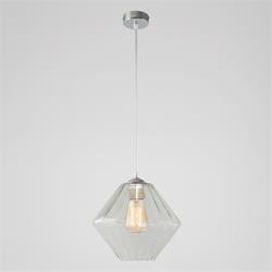 COLGANTE BIRGITTA CRISTAL CANELADO TRANSPARENTE XTRELAMP