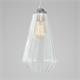 COLGANTE BIRGITTA CRISTAL CANELADO TRANSPARENTE XTRELAMP