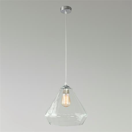 COLGANTE BIRGITTA CRISTAL CANELADO TRANSPARENTE XTRELAMP